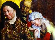 Rogier van der Weyden St. Mary Magdalene Nicodemus, and a Servant. Sweden oil painting artist